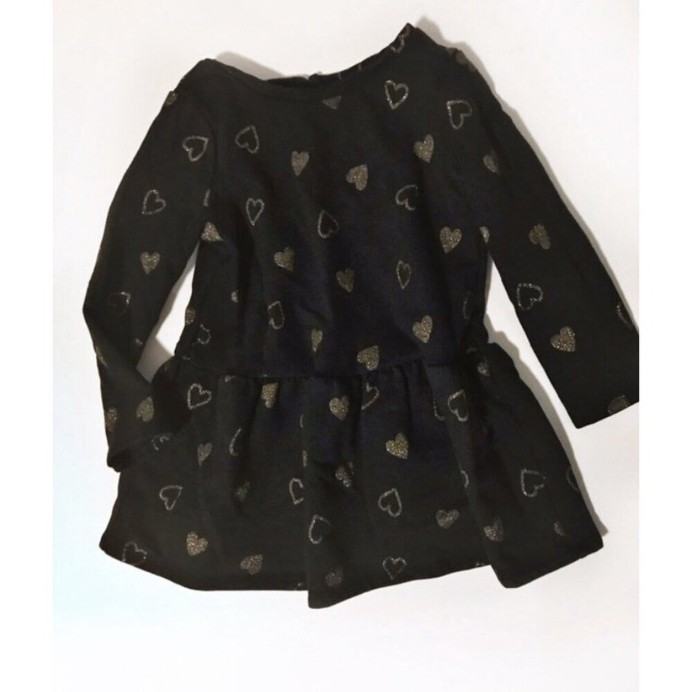 Circo Gold Heart Sweatshirt Dress 3T